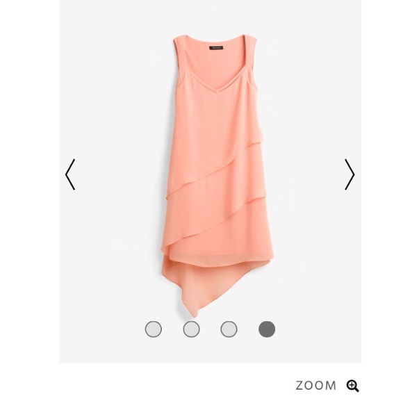 White House Black Market Asymmetric Tiered Dress - Picture 2 of 7